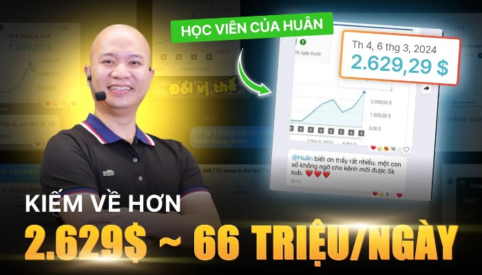 Review chi tiết về nội dung khóa học YouTube Huân Academy