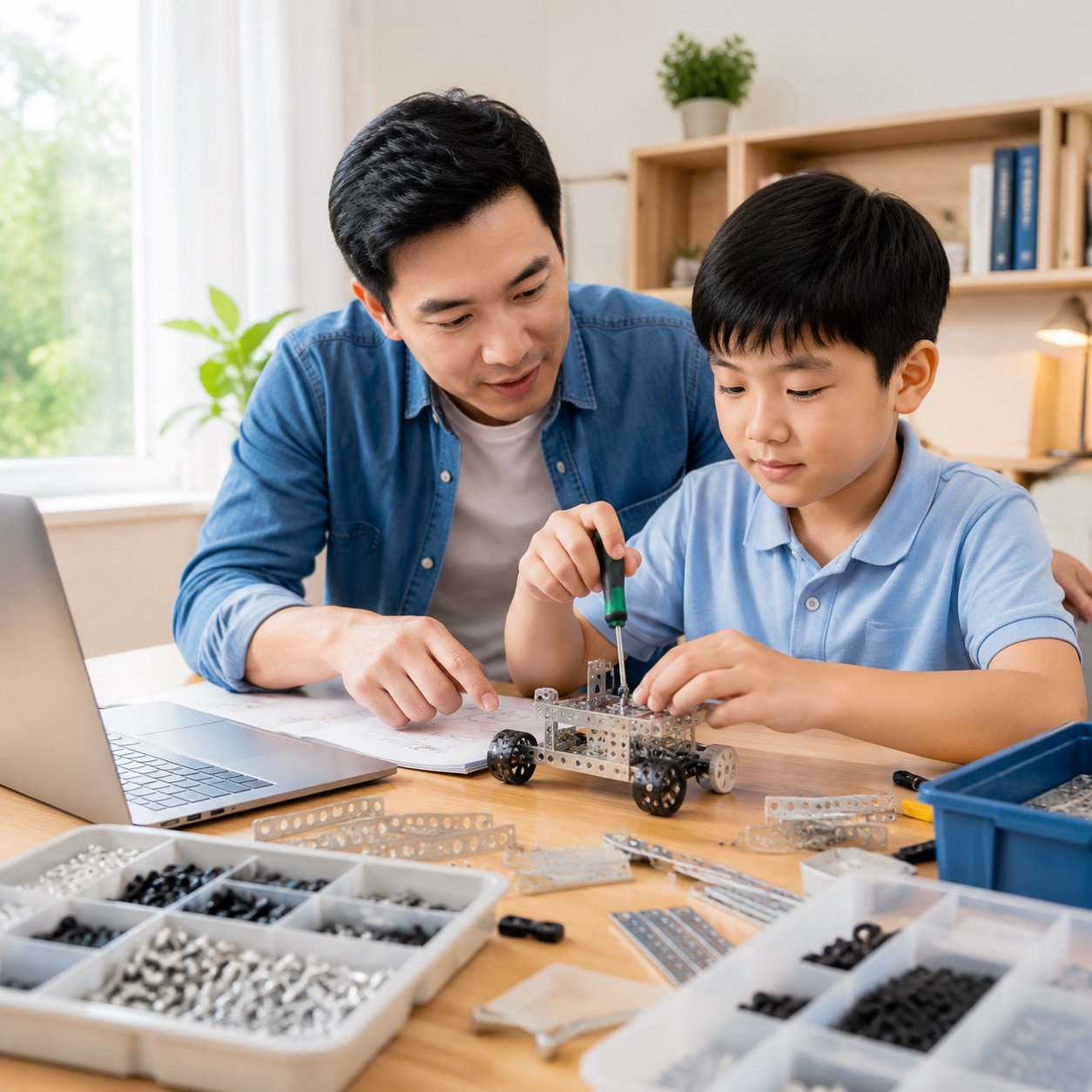 Học Sinh Làm Dự Án Khoa Học Tại Nhà Cùng Gia Sư: Rèn Kỹ Năng Sáng Tạo Qua Việc Lắp Ráp Mô Hình Bằng Đinh Vít Học Sinh Làm Dự Án Khoa Học Tại Nhà Cùng Gia Sư: Rèn Kỹ Năng Sáng Tạo Qua Việc Lắp Ráp Mô Hình Bằng Đinh Vít
